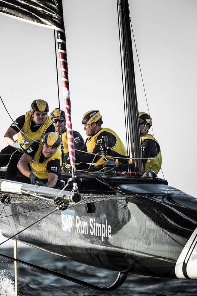 Act 1, Extreme Sailing Series – Day 3  – SAP Extreme Sailing Team will head into the final day's racing in pole position © Lloyd Images http://lloydimagesgallery.photoshelter.com/